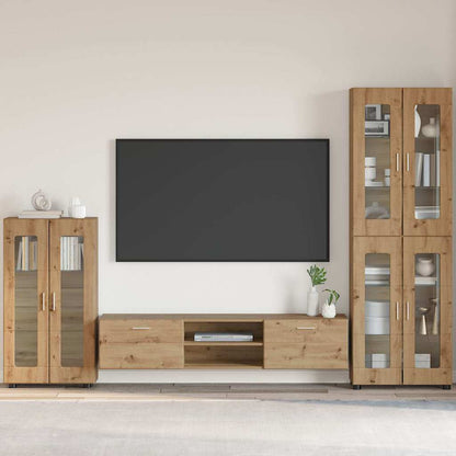 Sideboard FLORIN Artisan Oak 55.5 x 29 x 100 cm Engineered Wood