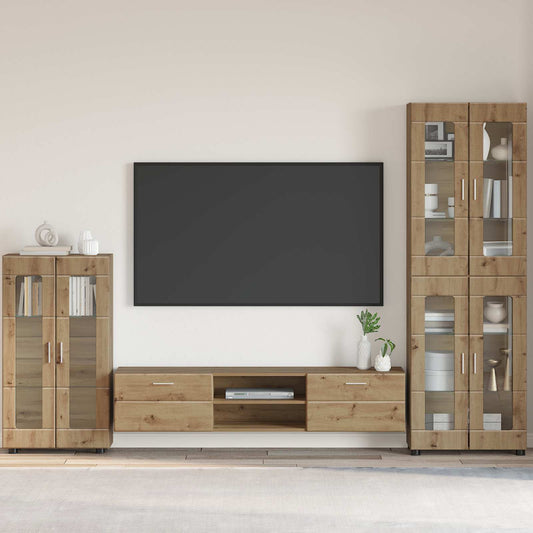 Sideboard FLORIN Artisan Oak 55.5 x 29 x 100 cm Engineered Wood