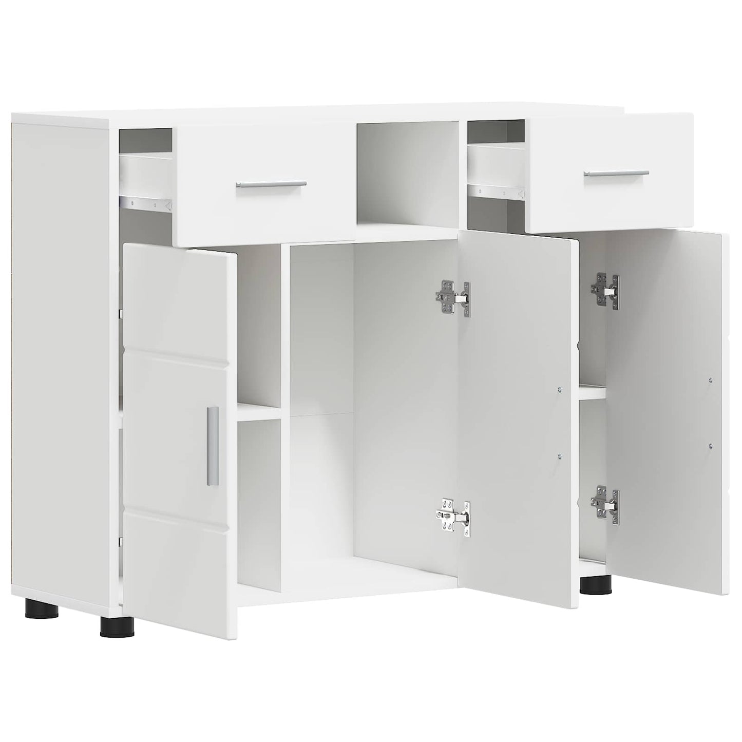 Wooden Cabinet White 88.5 x 30.5 x 73 cm Engineered Wood