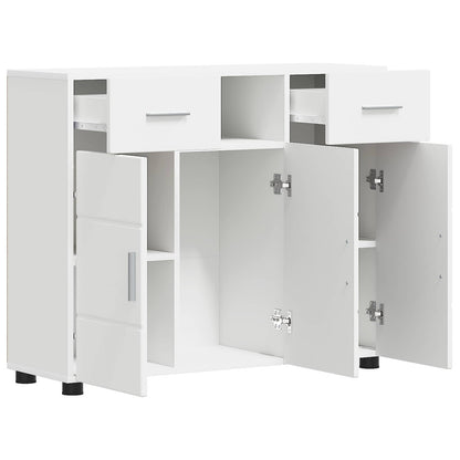 Wooden Cabinet White 88.5 x 30.5 x 73 cm Engineered Wood