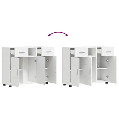 Wooden Cabinet White 88.5 x 30.5 x 73 cm Engineered Wood