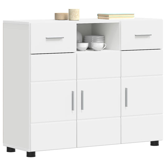 Wooden Cabinet White 88.5 x 30.5 x 73 cm Engineered Wood