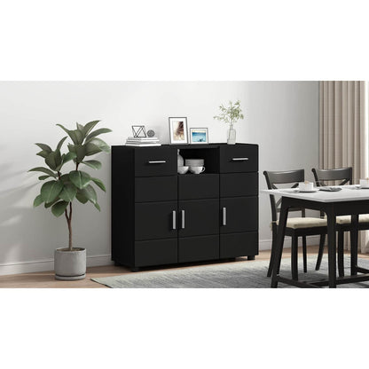 Wooden Cabinet Black 88.5 x 30.5 x 73 cm Engineered Wood