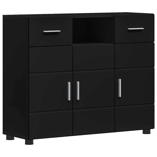 Sideboard with Drawer Black 88.5 x 30.5 x 73 cm Engineered Wood