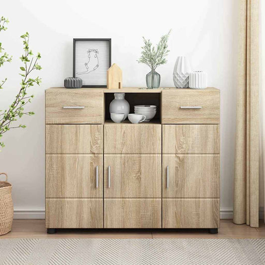 Sideboard Sonoma oak 88.5 x 30.5 x 73 cm Engineered Wood
