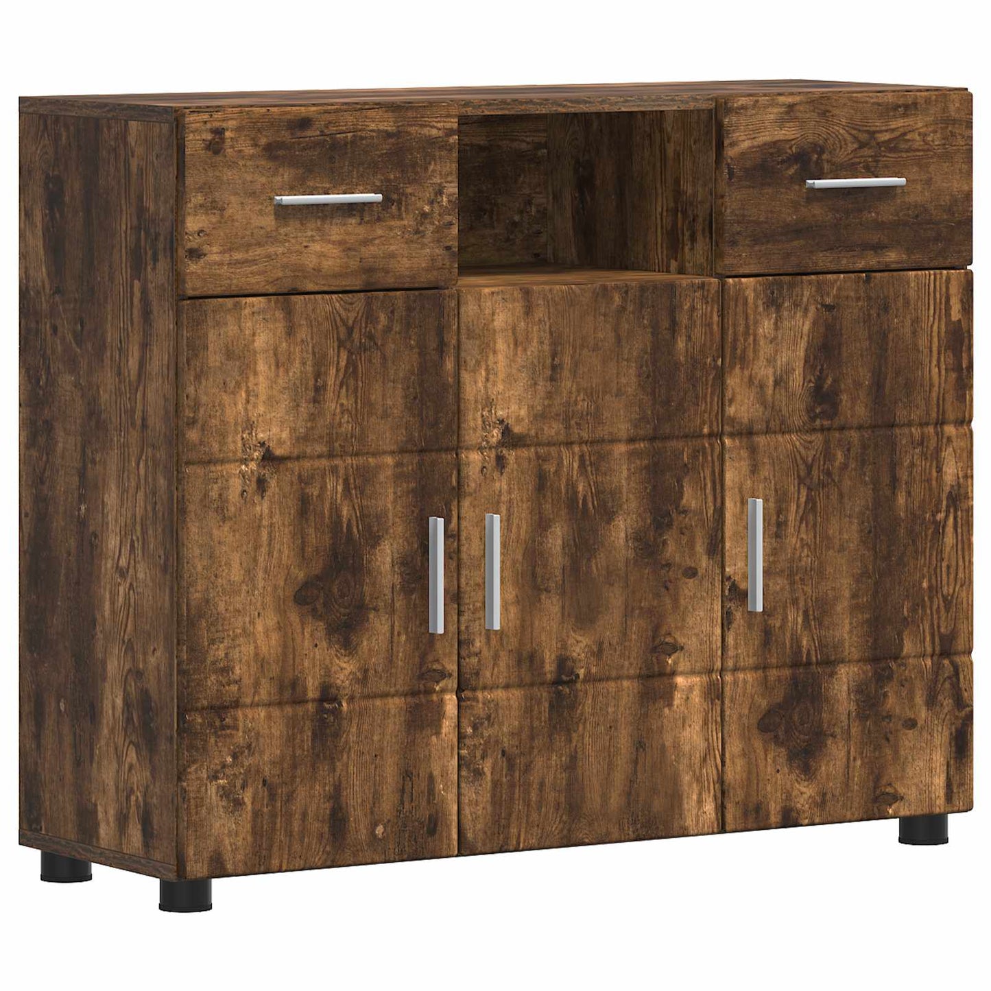 Wooden Cabinet Smoked Oak 88.5 x 30.5 x 73 cm Engineered Wood
