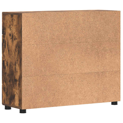 Wooden Cabinet Smoked Oak 88.5 x 30.5 x 73 cm Engineered Wood