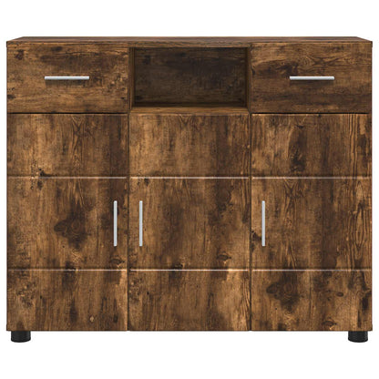 Wooden Cabinet Smoked Oak 88.5 x 30.5 x 73 cm Engineered Wood