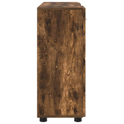 Wooden Cabinet Smoked Oak 88.5 x 30.5 x 73 cm Engineered Wood