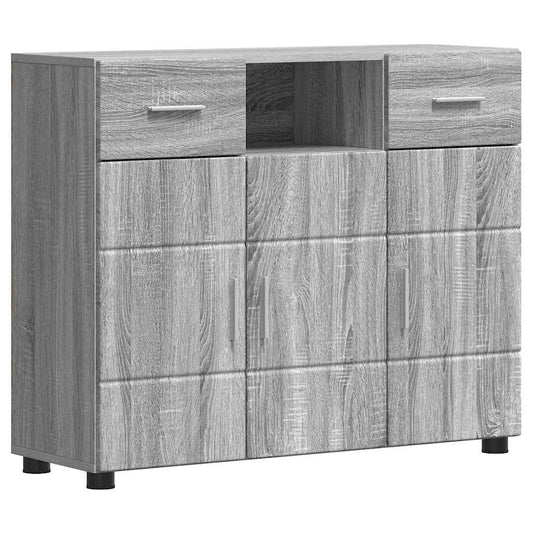 Sideboard Grey sonoma 88.5 x 30.5 x 73 cm Engineered Wood
