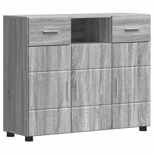 Wooden Cabinet Grey Sonoma 88.5 x 30.5 x 73 cm Engineered Wood