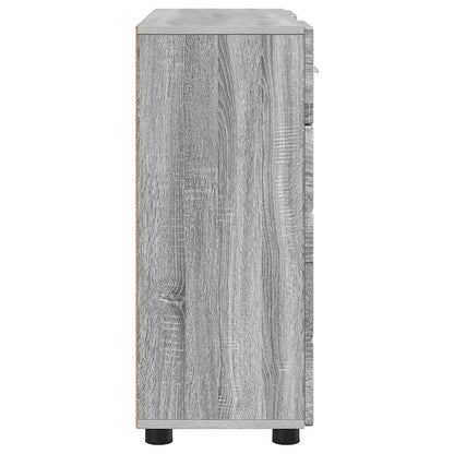 Wooden Cabinet Grey Sonoma 88.5 x 30.5 x 73 cm Engineered Wood