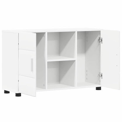 Sideboard FLORIN 88.5 x 30.5 x 55.5 cm White Engineered Wood