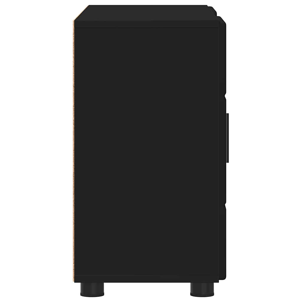 Sideboard FLORIN Black 88.5 x 30.5 x 55.5 cm Engineered Wood