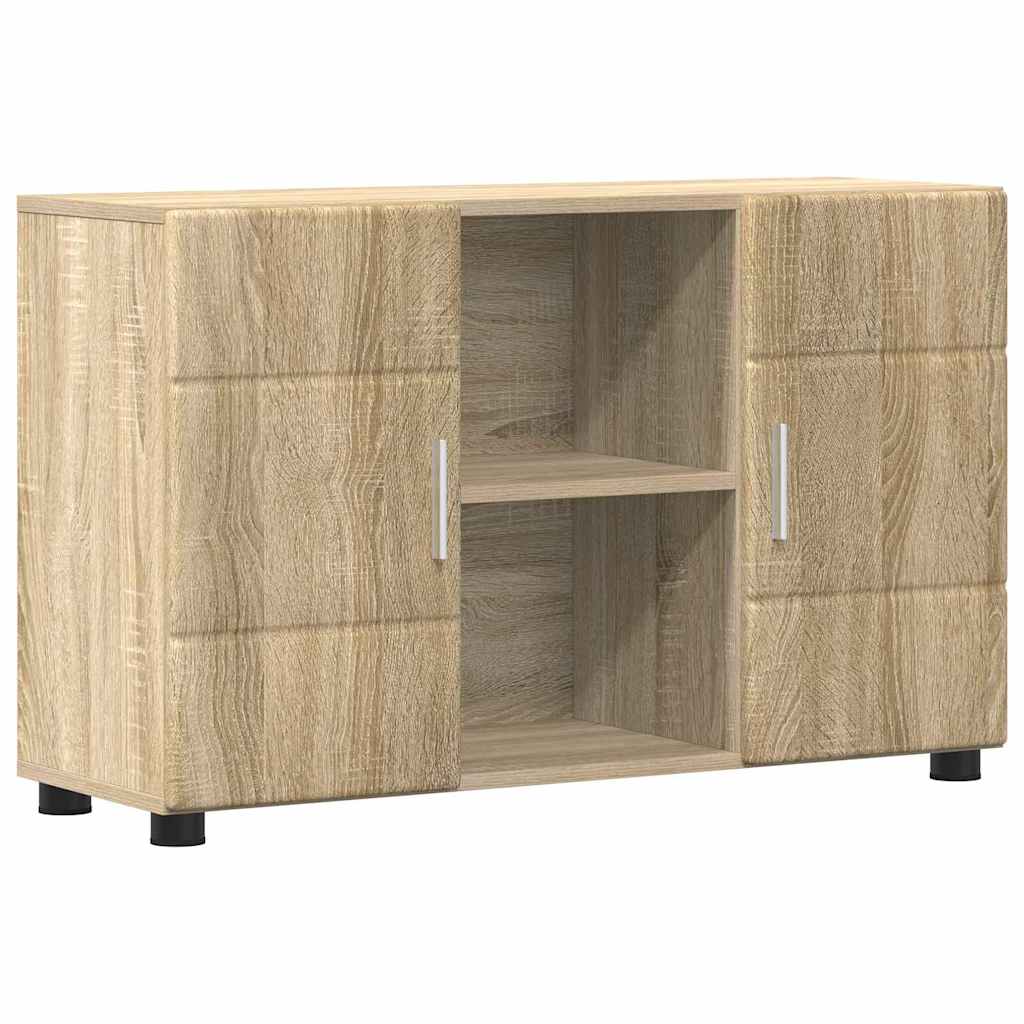 Sideboard with Shelf FLORIN Sonoma Oak 88.5 x 30.5 x 55.5 cm
