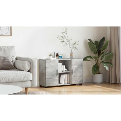 Sideboard FLORIN 88.5 x 30.5 x 55.5 cm Concrete Grey