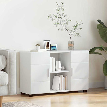 Sideboard FLORIN High Gloss White 88.5 x 30.5 x 55.5 cm