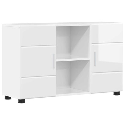 Sideboard FLORIN High Gloss White 88.5 x 30.5 x 55.5 cm