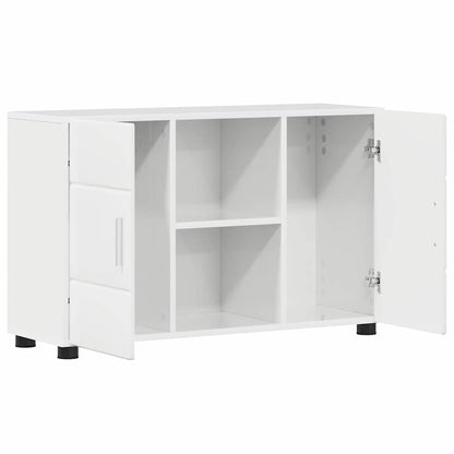 Sideboard FLORIN High Gloss White 88.5 x 30.5 x 55.5 cm