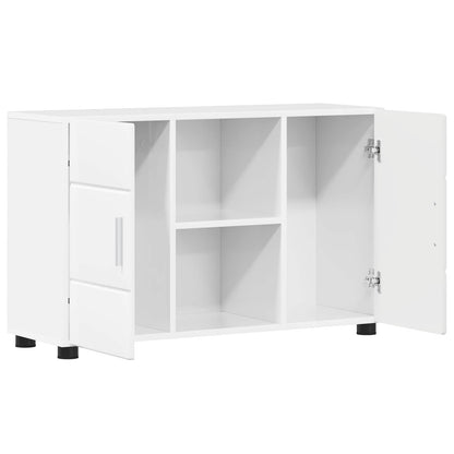 Sideboard FLORIN High Gloss White 88.5 x 30.5 x 55.5 cm
