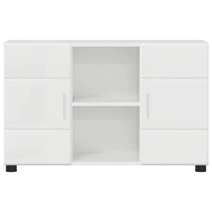 Sideboard FLORIN High Gloss White 88.5 x 30.5 x 55.5 cm