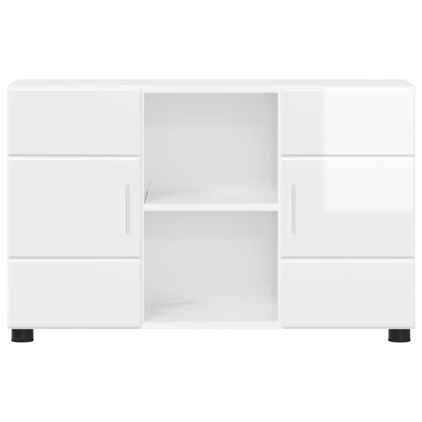 Sideboard FLORIN High Gloss White 88.5 x 30.5 x 55.5 cm