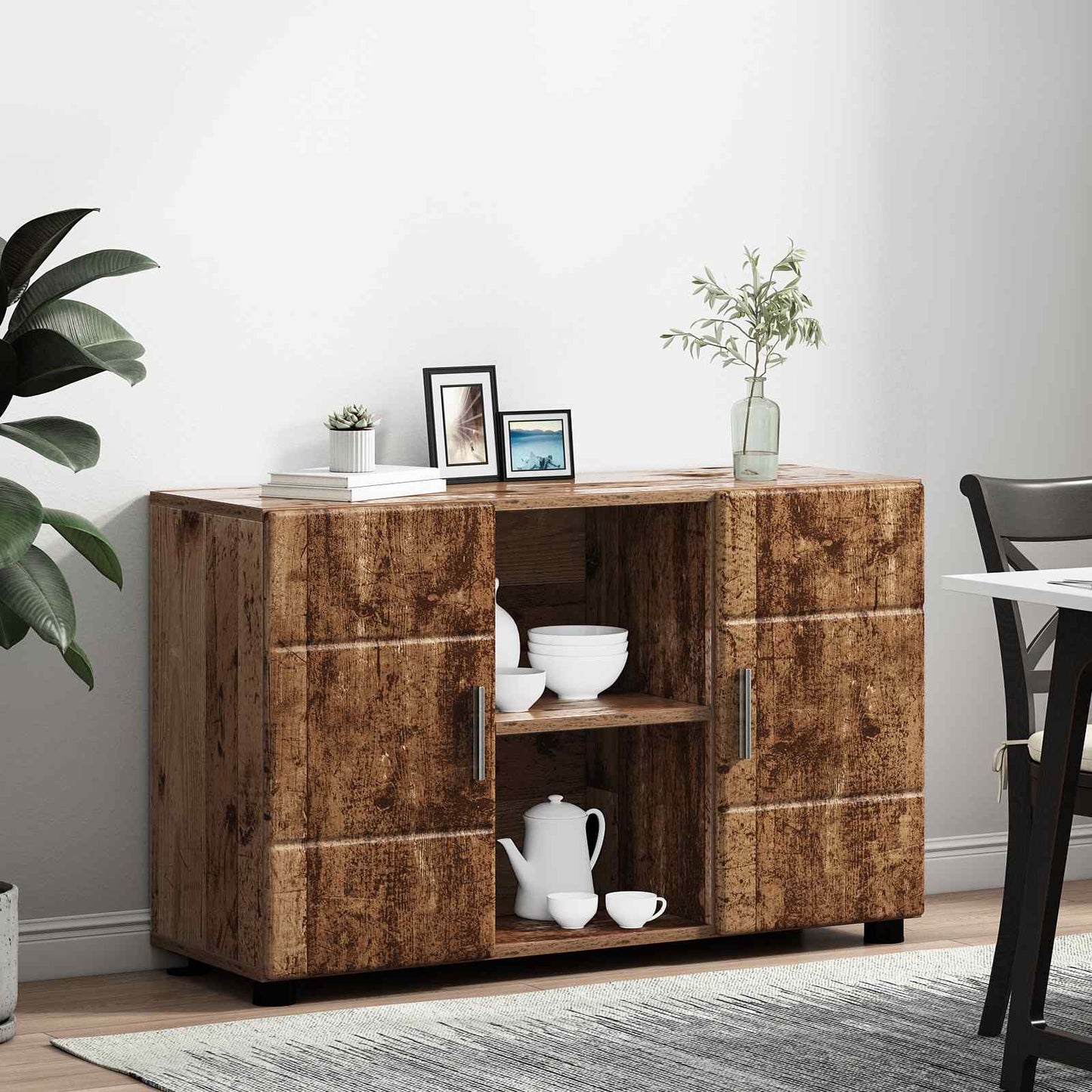 Sideboard FLORIN Old Wood 88.5 x 30.5 x 55.5 cm Engineered Wood