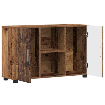 Sideboard FLORIN Old Wood 88.5 x 30.5 x 55.5 cm Engineered Wood