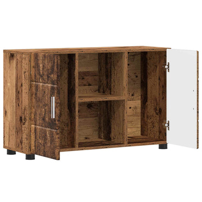 Sideboard FLORIN Old Wood 88.5 x 30.5 x 55.5 cm Engineered Wood