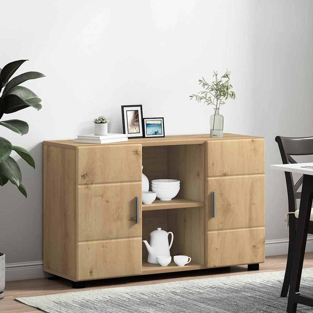 Sideboard with Shelf FLORIN Artisan Oak 88.5 x 30.5 x 55.5 cm