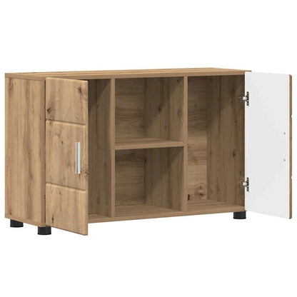 Sideboard with Shelf FLORIN Artisan Oak 88.5 x 30.5 x 55.5 cm