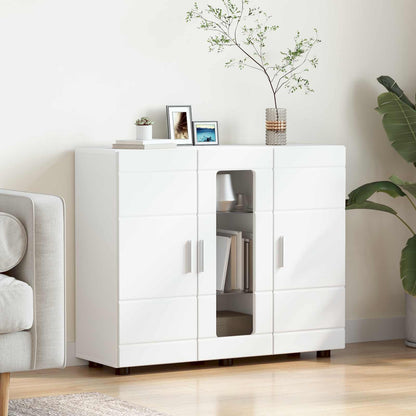 Wooden Cabinet White 88.5 x 30.5 x 73 cm Engineered Wood
