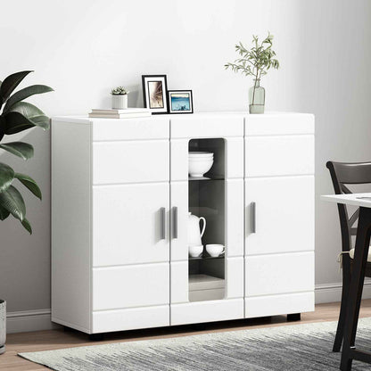 Wooden Cabinet White 88.5 x 30.5 x 73 cm Engineered Wood