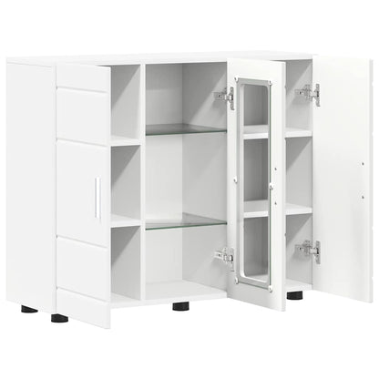 Wooden Cabinet White 88.5 x 30.5 x 73 cm Engineered Wood