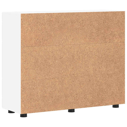 Wooden Cabinet White 88.5 x 30.5 x 73 cm Engineered Wood