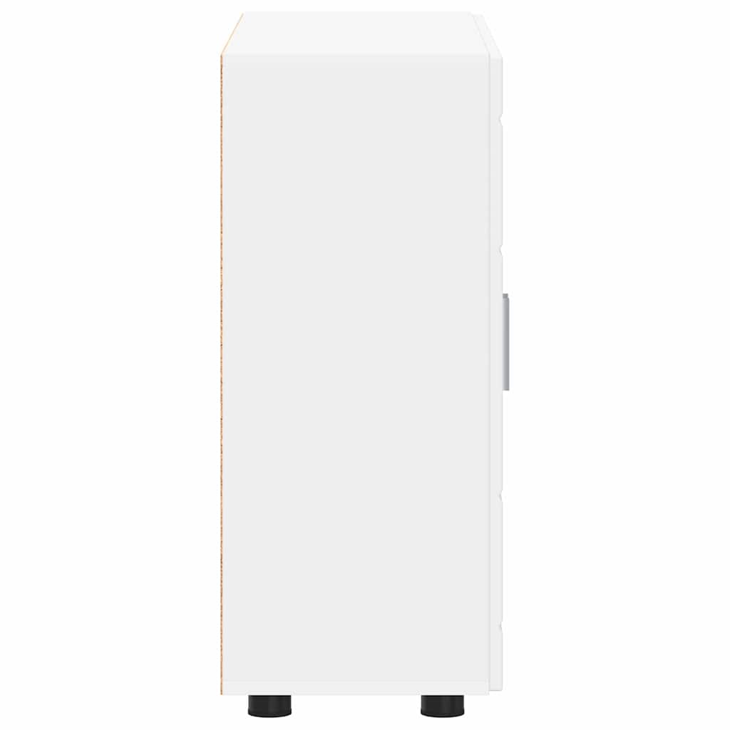 Wooden Cabinet White 88.5 x 30.5 x 73 cm Engineered Wood