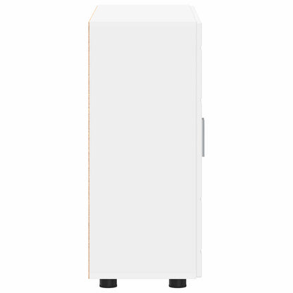 Wooden Cabinet White 88.5 x 30.5 x 73 cm Engineered Wood
