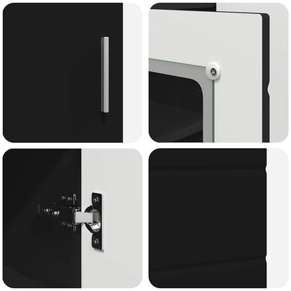 Wooden Cabinet Black 88.5 x 30.5 x 73 cm Engineered Wood