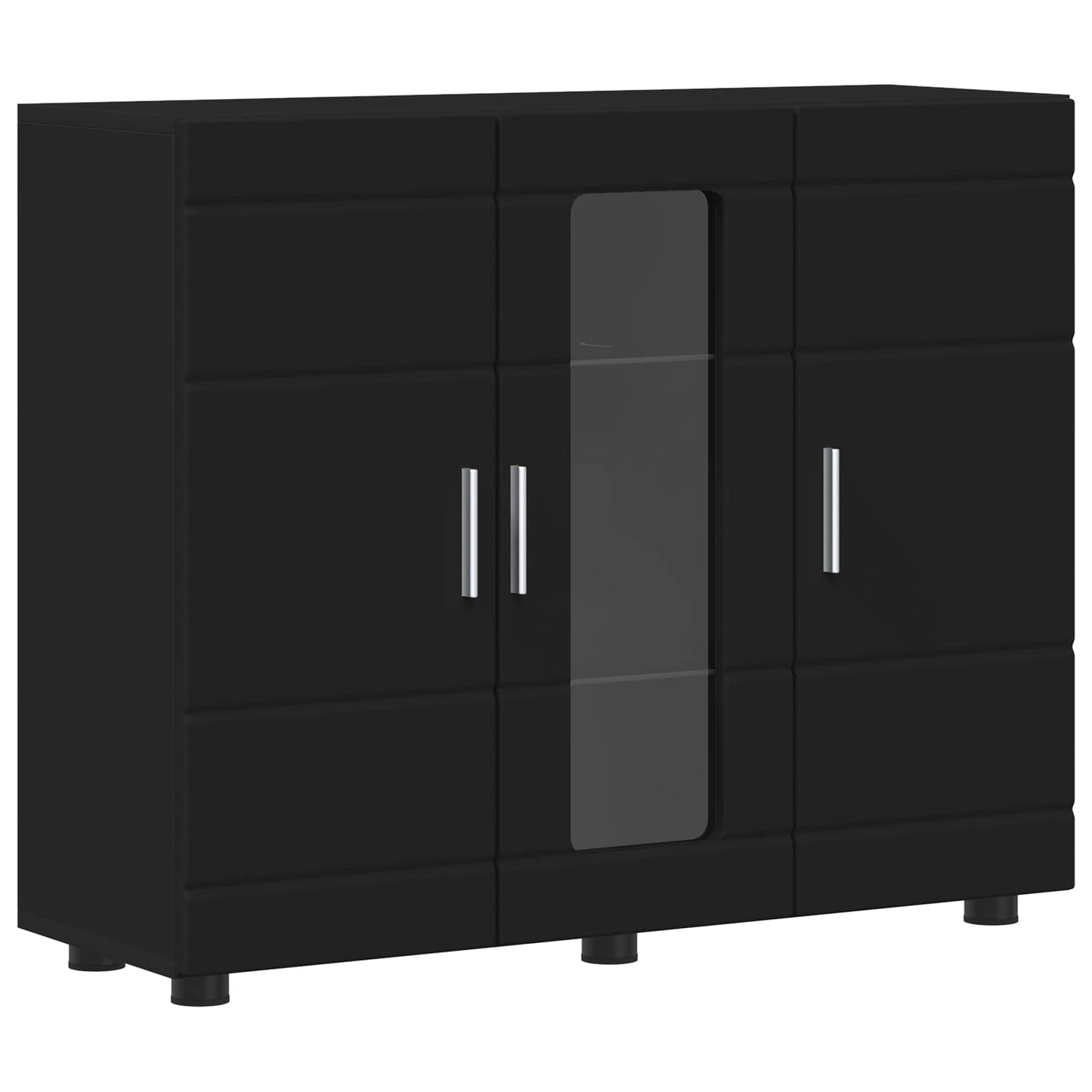 Wooden Cabinet Black 88.5 x 30.5 x 73 cm Engineered Wood