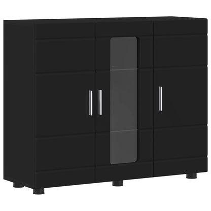 Wooden Cabinet Black 88.5 x 30.5 x 73 cm Engineered Wood