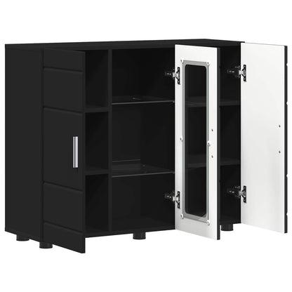 Wooden Cabinet Black 88.5 x 30.5 x 73 cm Engineered Wood