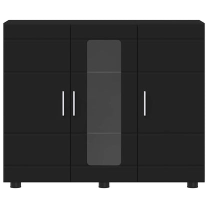 Wooden Cabinet Black 88.5 x 30.5 x 73 cm Engineered Wood