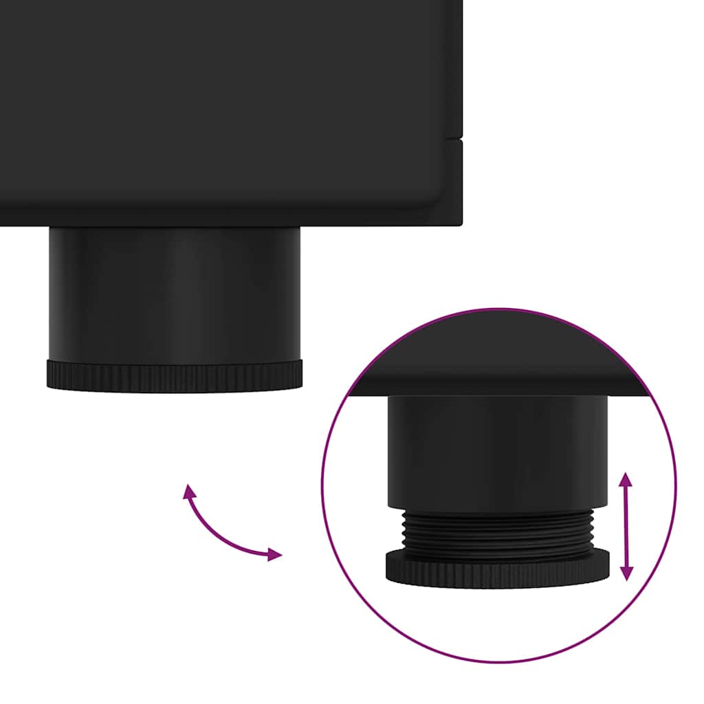 Wooden Cabinet Black 88.5 x 30.5 x 73 cm Engineered Wood