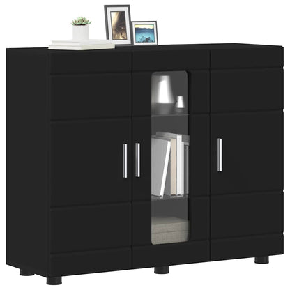 Wooden Cabinet Black 88.5 x 30.5 x 73 cm Engineered Wood