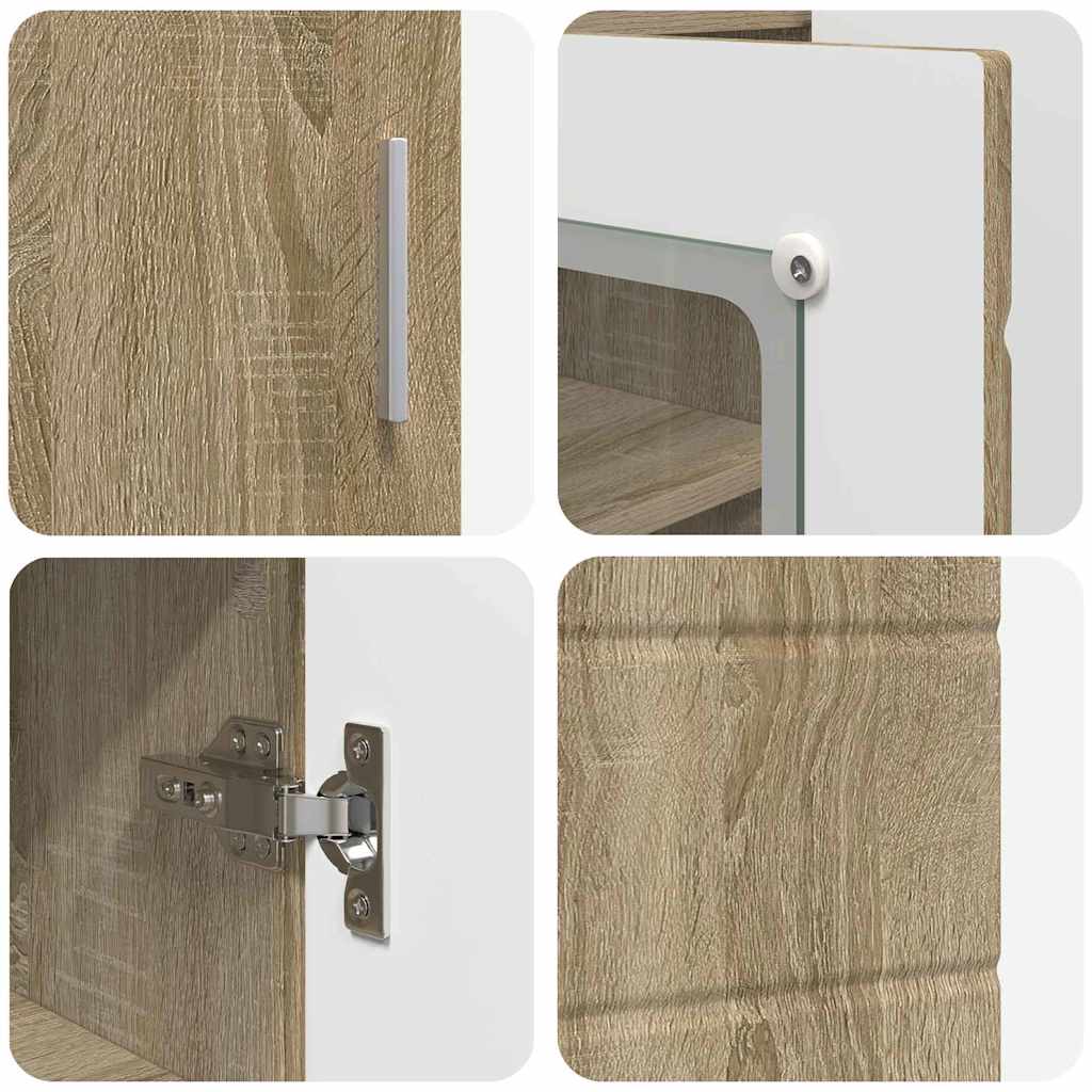 Wooden Cabinet Sonoma Oak 88.5 x 30.5 x 73 cm Engineered Wood