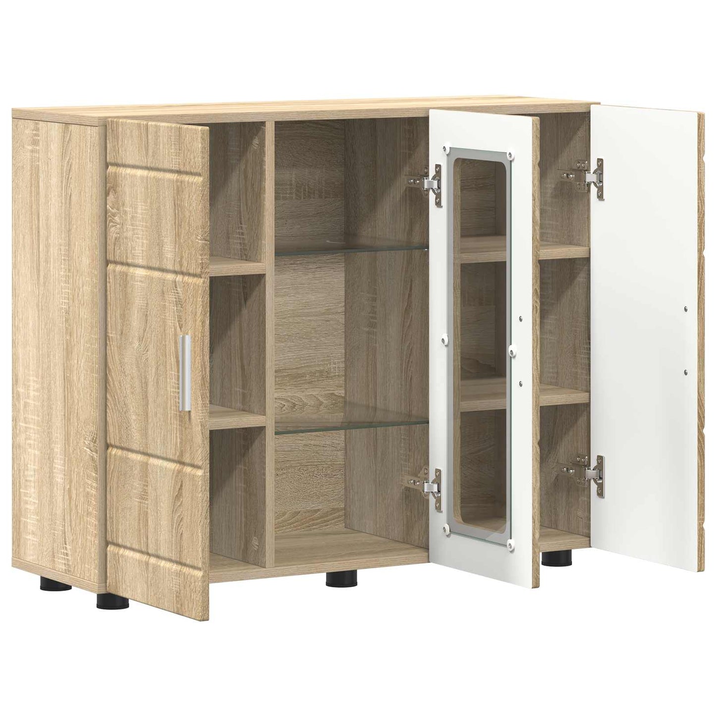 Wooden Cabinet Sonoma Oak 88.5 x 30.5 x 73 cm Engineered Wood