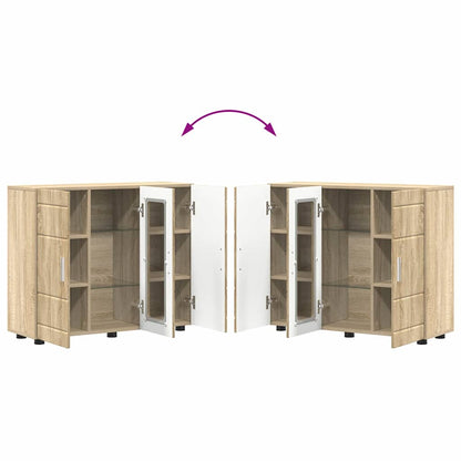 Wooden Cabinet Sonoma Oak 88.5 x 30.5 x 73 cm Engineered Wood