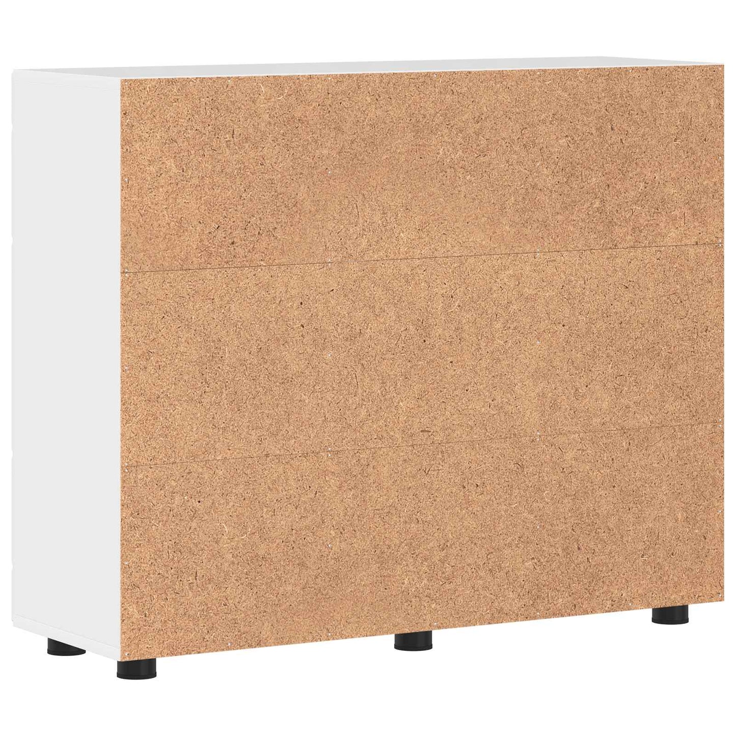 Wooden Cabinet High Gloss White Engineered Wood