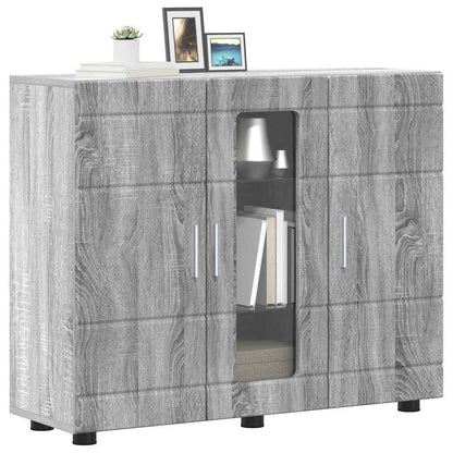 Wooden Cabinet Grey Sonoma 88.5 x 30.5 x 73 cm Engineered Wood