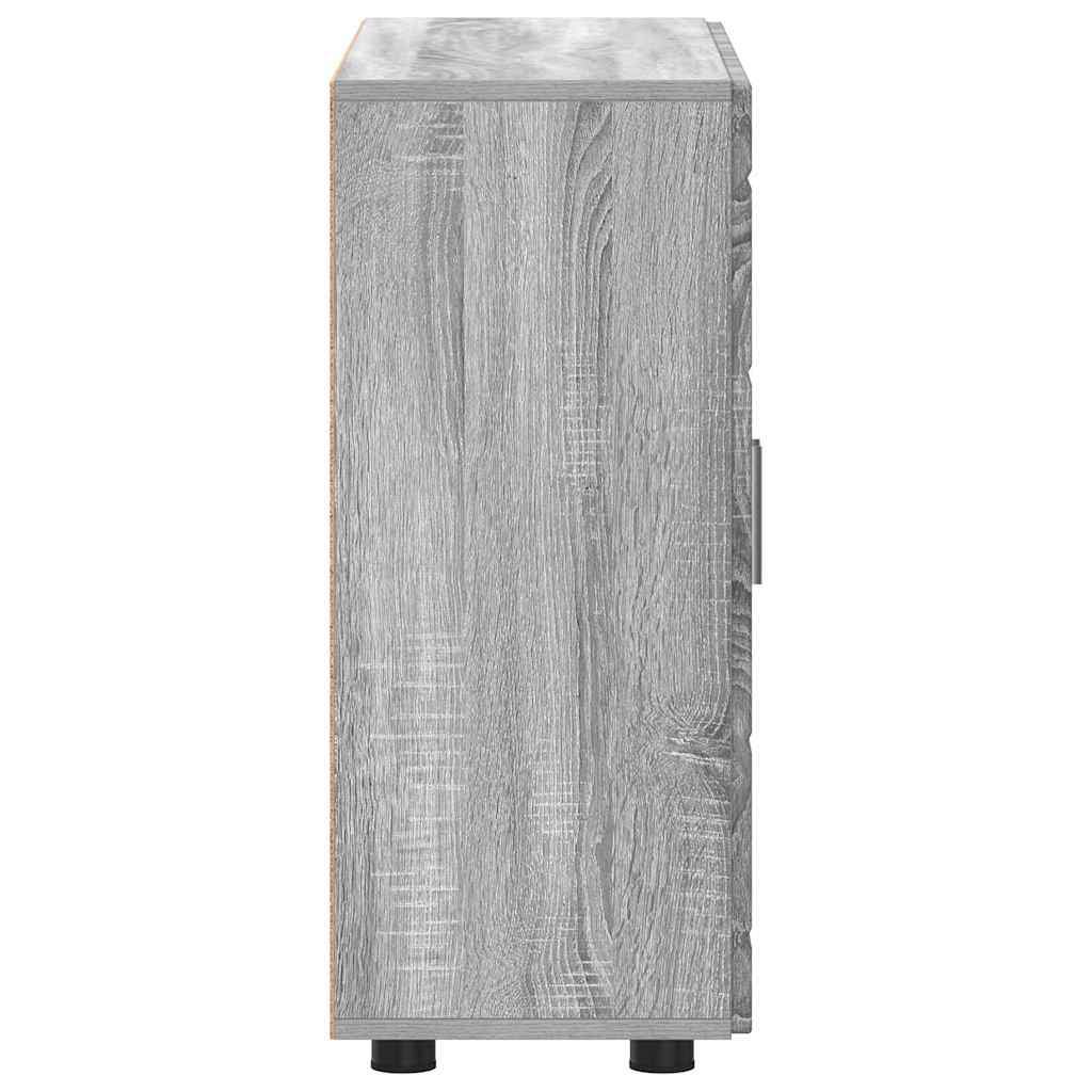 Wooden Cabinet Grey Sonoma 88.5 x 30.5 x 73 cm Engineered Wood